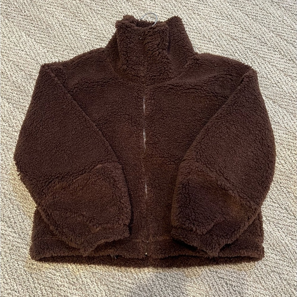 lululemon athletica Brown Fleece Jacket